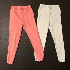 2 Pairs H&M Kids Fleece Joggers Size 9-10 (US 10)